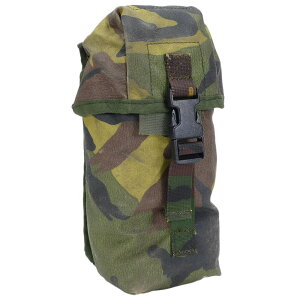オランダ軍放出品 ユーティリティポーチ 小型 ウッドランド迷彩 軍物 多目的ポーチ ウッドランドカモ オランダDPM迷彩 ミリタリーポーチ 軍用ポーチ サバゲーポーチ ミリタリーサープラス