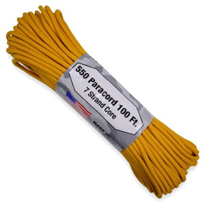 ATWOOD ROPE 550pR[h ^Cv3 GAtH[XS[h [ 30m ] AgEbh[v MFG Airforce Gold  p [v pV[gR[h j CR CЂ V[[X h 550R[h iCR[h 