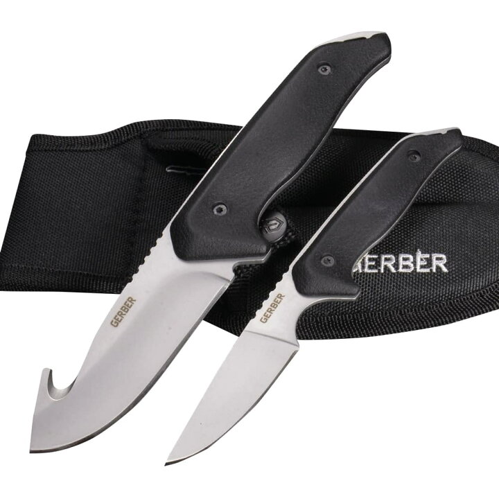 楽天市場】GERBER ハンティングナイフ MOMENT 2本セット ガットフック  