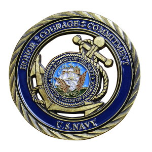 `WRC  AJCR LO_ Challenge Coin LORC ČR DoN U.S.NAVY   ~` P[Xt ~^[_ ~^[RC tBMA  ʔ 