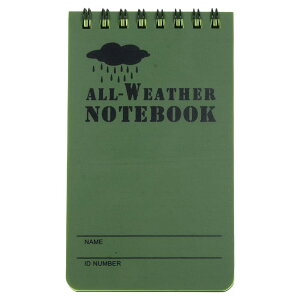 h ALL WETHER NOTE BOOK TCY130×75mm ϐy[p[ [ O[ / n ] m[g ML 蒟 Y^ T 蒠