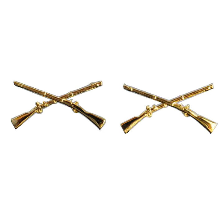 楽天市場】Rothco ピンバッジ 1751 米軍徽章 歩兵 ゴールド 2個セット  