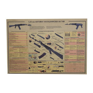 �~���^���[�|�X�^�[ AK-74 �J���V�j�R�t�������e �d�l�} B3�T�C�Y �C���X�g�|�X�^�[ �\�A�R AK74 Avtomat Kalashnikova-74 �A�T���g���C�t�� �\�} �݌v�} �N���t�g�� ���莆 �f�� �C���e���A�G�� �Ǌ|