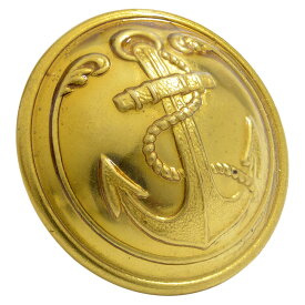 フランス軍放出品 制服用ボタン WW2 海軍 25mm 真鍮製 French Navy Button 階級章 military 校章 ネイビー ユニフォームボタン ミリタリーサープラス ミリタリーグッズ