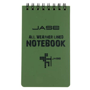 h ALL WETHER NOTE BOOK TCY130×75mm ϐy[p[ [ O[ / JASE ] m[g ML 蒟 Y^ T 蒠