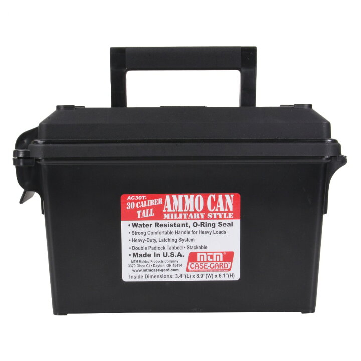 楽天市場】MTM 弾薬ケース.30 キャリバー 樹脂製 AC30T-40 [ ブラック 
