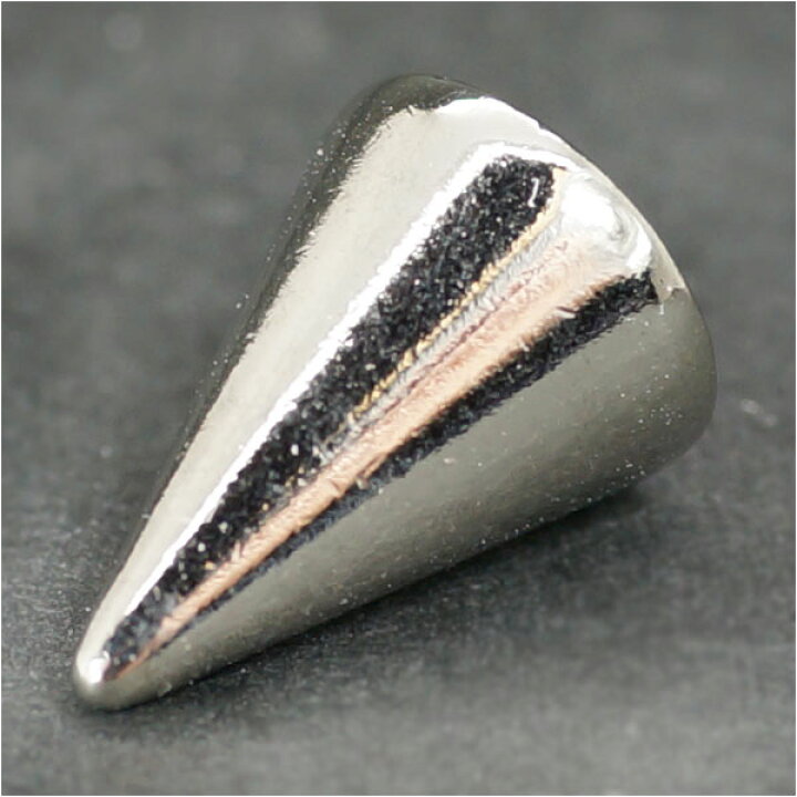 楽天市場】コーンスパイク スタッズ トゲ 14mm ニッケルメッキ ベルト 