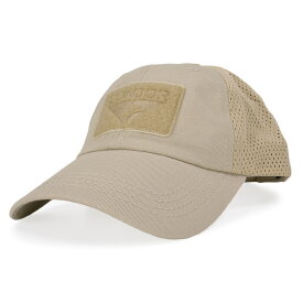 CONDOR 帽子 タクティカルメッシュキャップ [ タン ] ベースボールキャップ メンズ ワークキャップ ハット ミリタリーキャップ 通販 販売 LE装備 野球帽