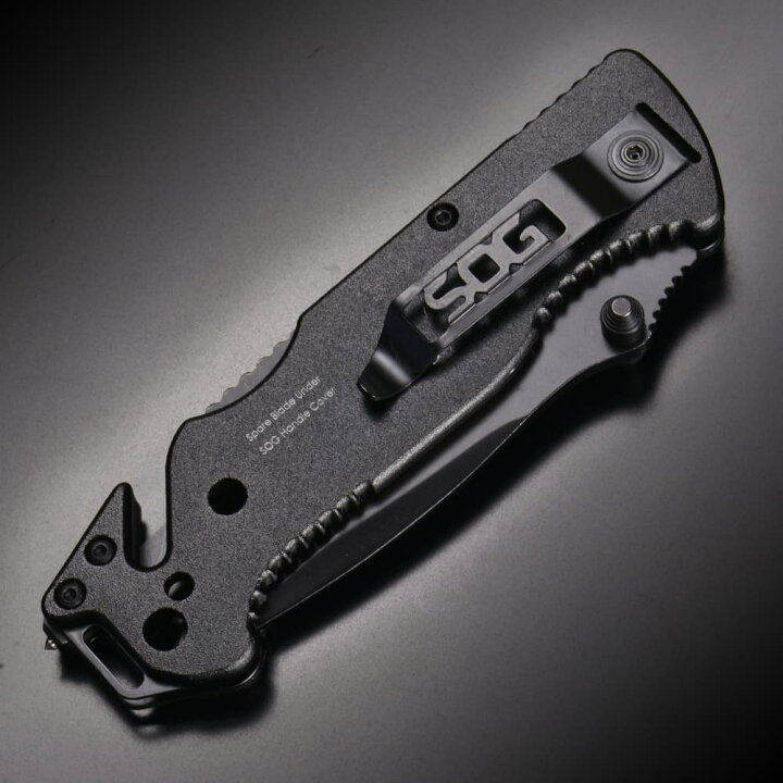 楽天市場】SOG 折りたたみナイフ ESCAPE 半波刃 ロックバック式 