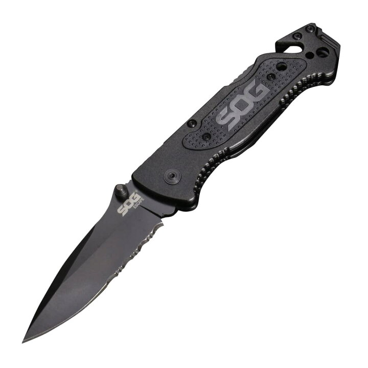 楽天市場】SOG 折りたたみナイフ ESCAPE 半波刃 ロックバック式 