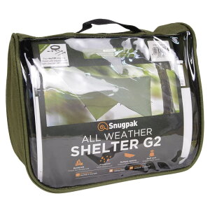 Snugpak テント オールウェザーシェルター G2 スナグパック all weather shelter テントシート タープ 軍幕 パップテント 野営 キャンプ 野外 防水 防風 日よけ 小型テント レジャー アウトドア