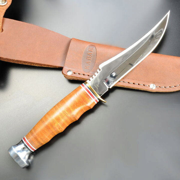 楽天市場】KA-BAR スキナー 革ハンドル 1233 ステンレス ケーバー 皮 