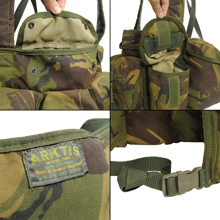 楽天市場】イギリス軍放出品 チェストリグ ARKTIS製 DPM迷彩 マガジン 