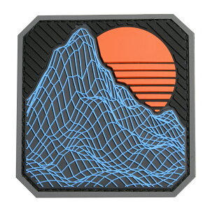 MIL-SPEC MONKEY �p�b�` RETRO ROCK �x���N���Ή� PVC�� [ �u���[ ] �~���X�y�b�N�����L�[ MSM MORALE PATCH ���b�y�� Vaporwave SYNTHWAVE Chillwave �V���Z�E�F�[�u ���F�C�p�[�E�F�C�� �`���E�F�C�� Aesthetic �O���b