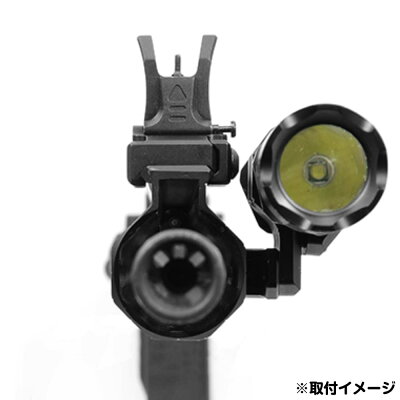 LeapersUTGオフセットマウントkeymod対応フラッシュライト用RG-FL27KCリーパーズUTGFlashlightRingMountキーモッドOFFsetマットブラックガンパーツカスタムパーツライトマウント