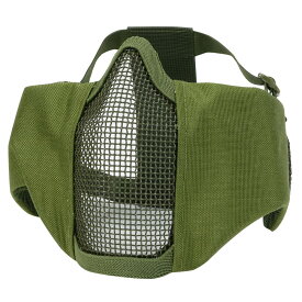 TAKTAK ハーフフェイスガード Half steel mesh mask 金属メッシュ MA0003 [ オリーブドラブ ] 保護面 アウトドア ミリタリー サバイバル サバゲー