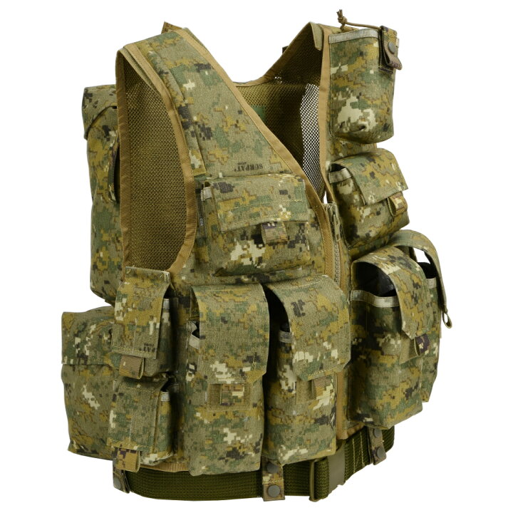 楽天市場】SRVV タクティカルベスト Spetsnaz 収納多数 AKマガジン8本 
