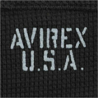 AVIREXTシャツ長袖デイリークルーネックミニワッフル