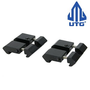 LEAPERS UTG ���[���ϊ��A�_�v�^�[ ���^ �h�u�e�[�����s�J�e�B�j�[/�E�B�o�[�}�E���g 2�� ���[�p�[�Y .22 Airgun to Picatinny Wvr Low Pro Snap-in Adaptor �}�E���g�x�[�X �g�b�v���C�� �g�b�v���[�� �h�u�e