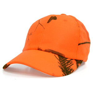 ハンティングキャップ 帽子 狩猟用 セーフティオレンジ リアルツリー迷彩 REALTREE リアルツリーカモ 狩猟キャップ 狩猟用帽子 狩猟帽子 ベースボールキャップ 野球帽 ブレイズオレンジ 蛍光