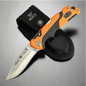 BUCK 折りたたみナイフ Pursuit Pro パシュート・プロ 直刃 ロックバック式 シース付属 スモール 0661ORS-B バックナイブズ パースート パーシュート フォールディングナイフ 折り畳みナイフ 折り畳み式ナイフ 折りたたみ式ナイフ フォルダー アウトドア ブッシュクラフト