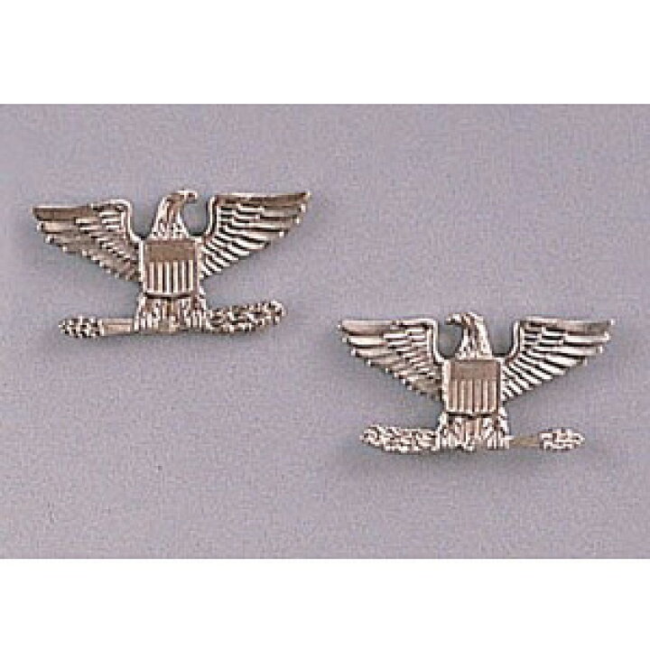 楽天市場】Rothco ピンバッジ 米軍階級章 大佐 2個セット [ シルバー  