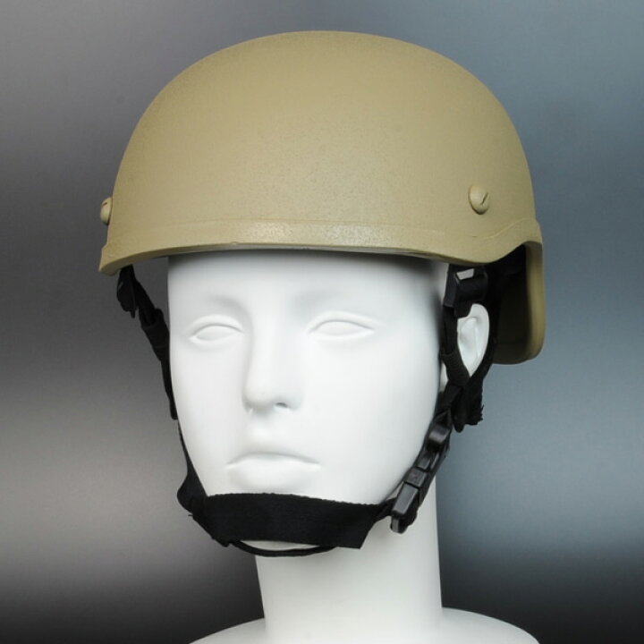 楽天市場】タクティカルヘルメット MICH2001タイプ 梨地加工 [ タン 