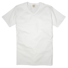 AVIREX Tシャツ 半袖 Vネック 無地 デイリー [ ホワイト / Lサイズ ] アヴィレックス アビレックス 6143501 メンズTシャツ 半そで デザイン スポーツ ミリタリーTシャツ ミリタリーシャツ 半袖Tシャツ 軍服 戦闘服 BDU