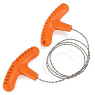 ワイヤーチェーンソー T字持ち手 ステンレス [ 60cm ] ワイヤーソー コンパクト 携帯のこぎり ワイヤーの…