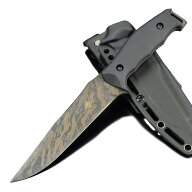 Makkari knives アウトドアナイフ シーアリゲーター シース付属 [ 黒 ] ハンターナイフ ハンターズナイフ…