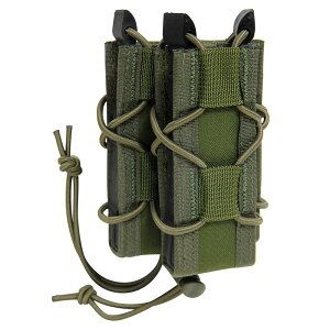 Warrior Assault Systems ���C�t��&���e�p�}�O�|�[�` M4/AK/7.62mm/9mm/45���a �N�C�b�N [ OD�O���[�� ] �E�H�[���A�[�A�T���g�V�X�e���Y �}�K�W���|�[�` Single Quick Mag with Pistol Pourch �n���h�K�� MOLLE�Ή� �T