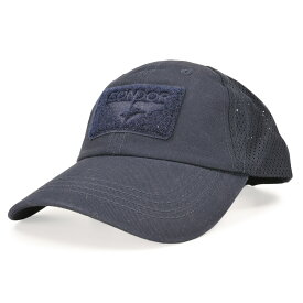 CONDOR 帽子 タクティカルメッシュキャップ [ ネイビー ] ベースボールキャップ メンズ ワークキャップ ハット ミリタリーキャップ 通販 販売 LE装備 野球帽