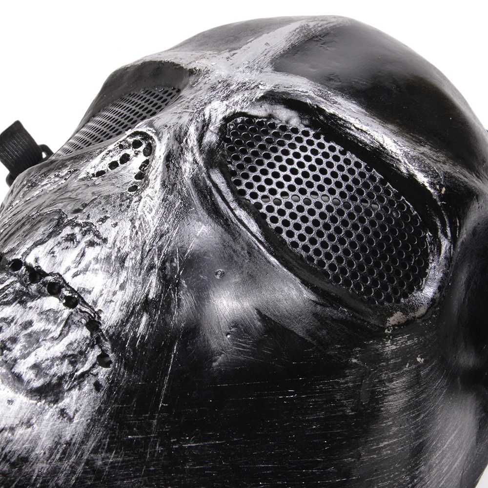 フェイスガード メッシュゴーグル ARMY OF TWO スカルマスク フェイスマスク 強化プラスチック製 フルフェイスガード 保護面 装備・備品 