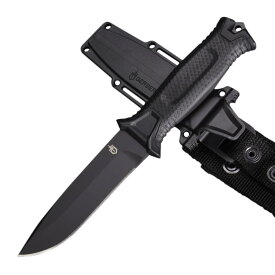 GERBER ハンティングナイフ Strongarm 直刃 シース付き [ ブラック ] ガーバー ストロングアーム G30001058 アウトドアナイフ 狩猟ナイフ キャンプナイフ ハンターナイフ ハンティング用ナイフ 狩猟用ナイフ ジビエナイフ