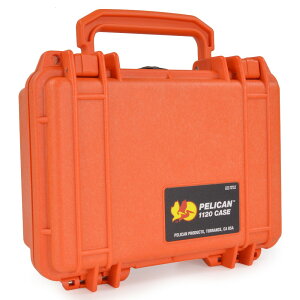 PELICAN �h���P�[�X 1120 [ �I�����W ] �v���X�`�b�N�P�[�X �h���{�b�N�X �傫�� �r�b�O�T�C�Y �W�����{�T�C�Y �ł��� ���K�T�C�Y �E���g���T�C�Y ����^ ������ �w�r�[�T�C�Y ��e�� �h���e�� 
