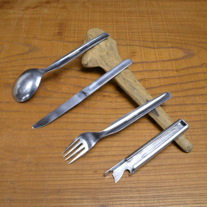 楽天市場】ドイツ軍放出品 カトラリー 4本セット ステンレス製 旧 