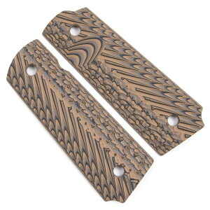 VZ Grips �O���b�v�p�l�� M1911 G10�� Operator III [ �n�C�G�i�u���E�� ] �n���h�K���O���b�v �J�X�^���O���b�v�p�l�� �J�X�^���p�[�c G-10 �e�c ���c ���e�O���b�v ���e �n���h�K�� �O���b�v ���蕔 