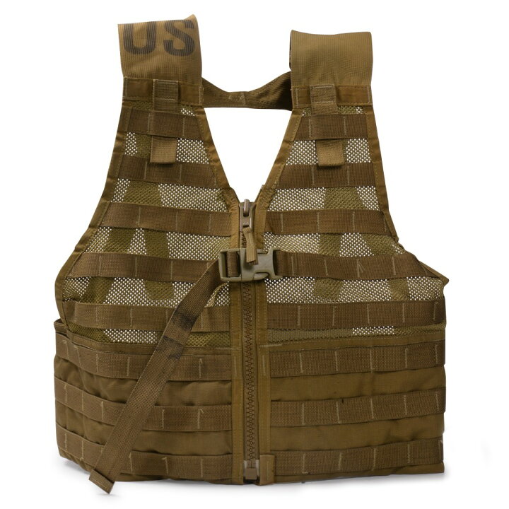 楽天市場】米軍放出品 SDS ジッパー付きFLCベスト MOLLE2 コヨーテ 