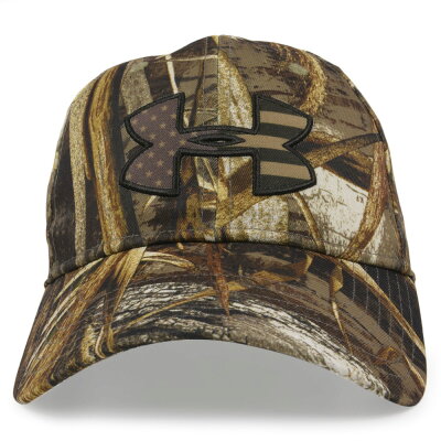 アンダーアーマーリアルツリーMAX-5柄キャップ1300488フリーフィットUnderArmourREALTREE帽子FreeFitベースボールキャップ野球帽メンズワークキャップハットミリタリーキャップ星条旗ロゴ刺繍吸水速乾