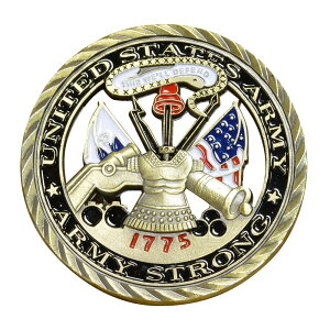 チャレンジコイン アメリカ独立戦争 アメリカ大陸軍 記念 1775 Challenge Coin 記念メダル 記念コイン US 亜鉛合金 彫刻 円形 透明ケース付き ミリタリーメダル ミリタリーコイン フィギュア おも