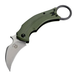 FOX KNIVES �܂肽���݃i�C�t Black bird �J�����r�b�g FX-591 OD [ �V���o�[ ] �t�H�b�N�X�i�C�t BAS210B �t�H�b�N�X�i�C�u�X Bastinelli Knives �o�X�e�B�l�� Karambit �u���b�N�o�[�h �t�H�[���f�B���O�i�C�t 