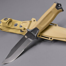 GERBER ストロングアーム 1059 ハンティングナイフ 半波刃 [ コヨーテ ] ガーバー アウトドアナイフ キャンプナイフ ハーフセレーション 狩猟ナイフ ハンターナイフ ハンティング用ナイフ 狩猟用ナイフ ジビエナイフ