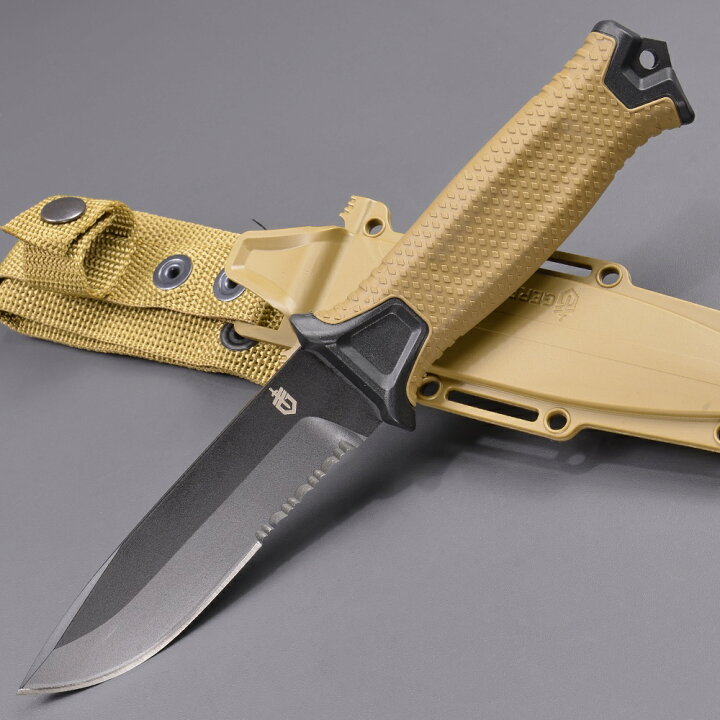 楽天市場】GERBER ストロングアーム 1059 ハンティングナイフ 半波刃  