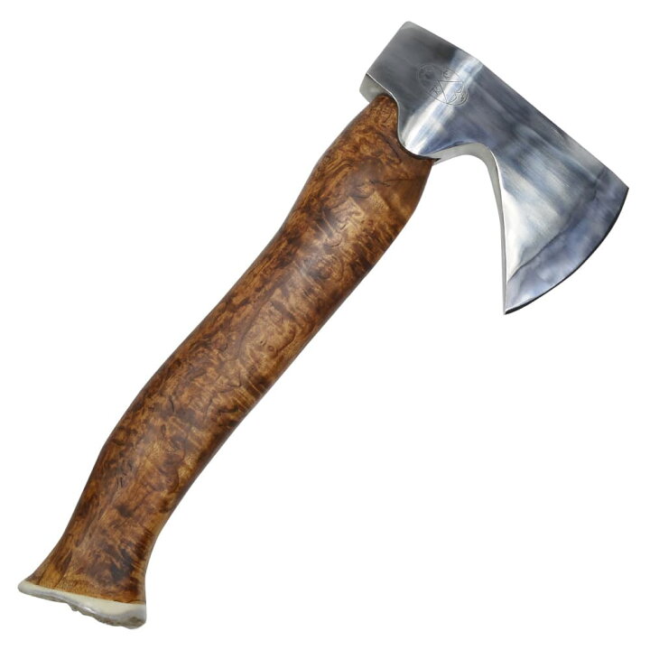 楽天市場】KARESUANDO KNIVEN 狩猟用手斧 Stoera Aksu Brun ブラウン 