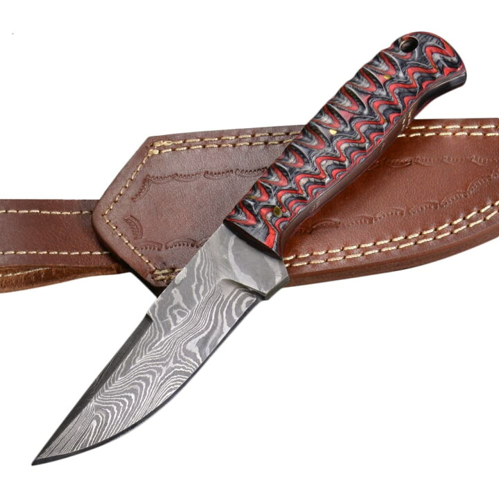 楽天市場 アウトドアナイフ ダマスカス鋼 Dm1219 レザーシース付 フルタング ハンティングナイフ キャンプ 登山 狩猟 解体用 シースナイフ Rite Edge 刃物 キャンプナイフ 渓流ナイフ ミリタリーショップ レプマート