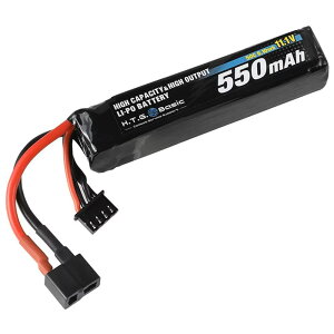 H.T.G Basic ���|�o�b�e���[ 11.1V 550mAh 50C �}�C�N���X�e�B�b�NType T�R�l�N�^�[ htg-bat-009 HTG�x�[�V�b�N 3�Z�� LiPo�o�b�e���[ �d�r �~�d�r