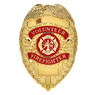 ロスコ消防バッジFIREFIGHTERデラックス