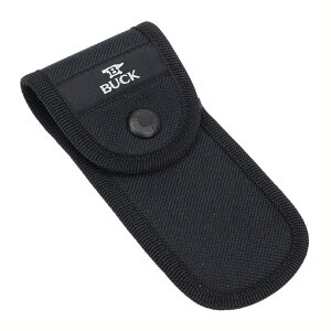 BUCK 110 フォールディングハンター用 ナイフシース ポリエステル バック Folding Hunter ナイフケース ナイフ入れ 収納ポーチ 縦横 ベルトループ ロゴ刺繍 折りたたみナイフポーチ ナイフ収納ケ