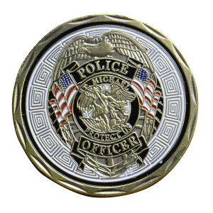 `WRC ~JG AJx@ LO_ [  ] x@obW ZCg~JG Challenge Coin LORC PATRON SAINT OF LAWENFORCEMENT  ~` P[Xt ~^[_ ~