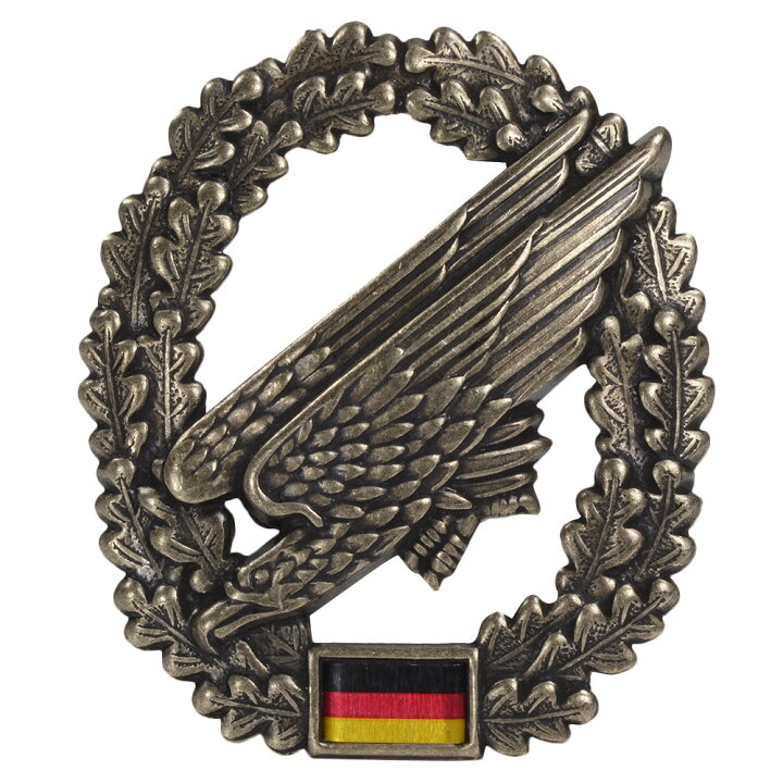 楽天市場 ドイツ軍放出品 記章ピンバッジ 空挺兵 ベレー帽用 Bw Fallschirmjager 独軍 降下 部隊 階級章徽章 4本ピン Barett ミリタリーバッジ ピンズ エンブレム ミリタリーサープラス ミリタリーグッズ ミリタリーショップ レプマート